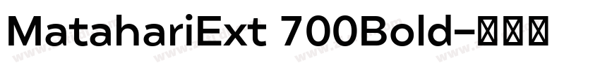 MatahariExt 700Bold字体转换